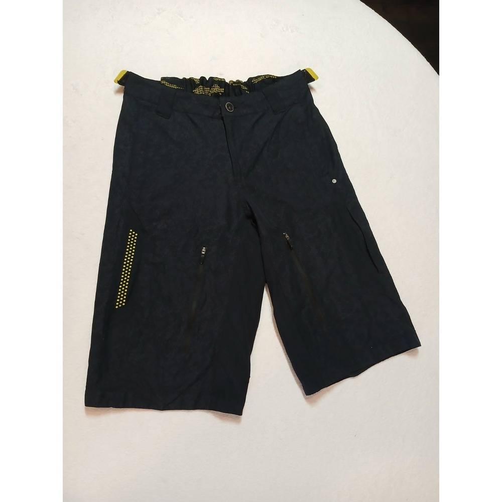 Pearl Izumi Summit Mens L Black MTB Mountain Bike Cargo Shorts Trail Baggy 13"